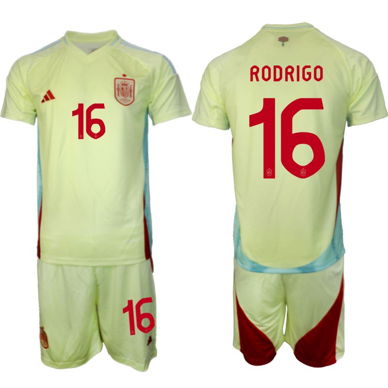 Men 2024-2025 Season Spain away green #16 Soccer Jersey